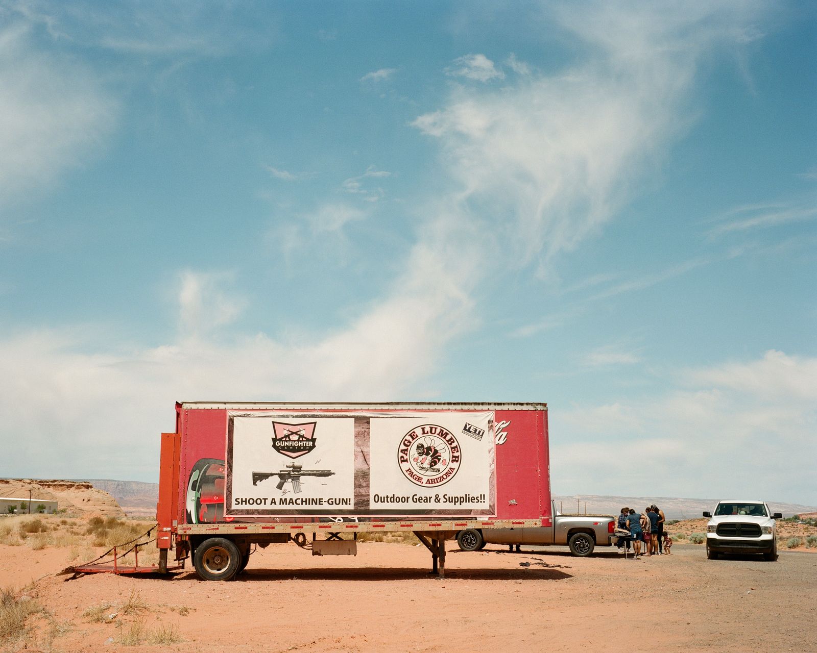 © Bailey Quinlan - "Shoot a machine gun" - Page, AZ on border of Navajo Nation
