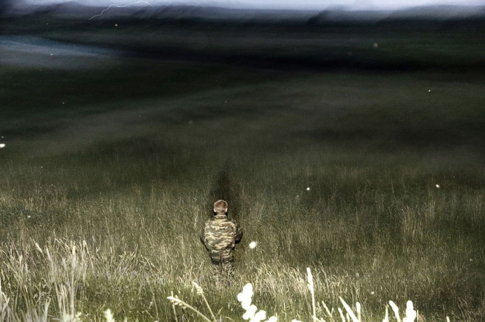 © Denis Tarasov - Cadet in the field at night. Sverdlovsk region, Russia.