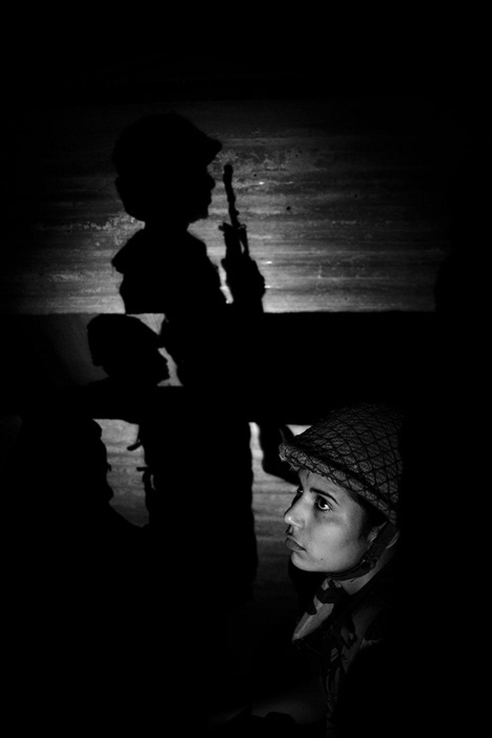 © Poulomi Basu - Training during night firing. Kharkan, August 2009.