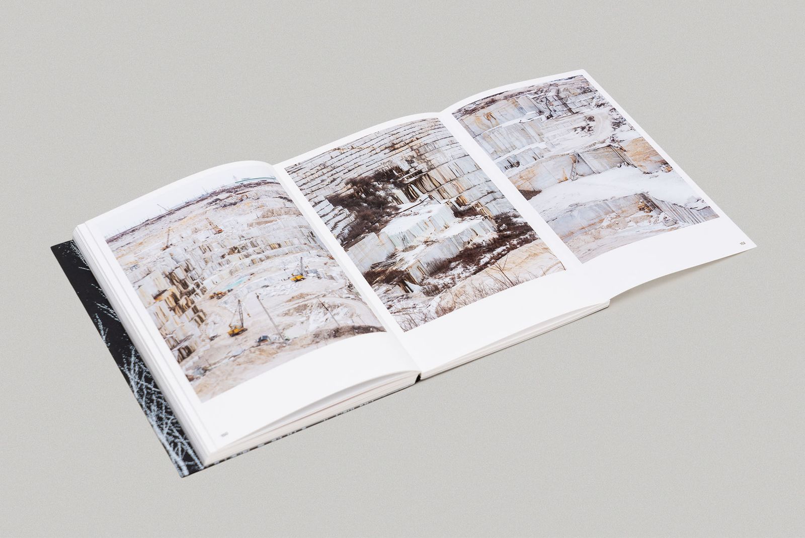 © Chris Bierl - Detail: Gatefold in the Photo Book 'A One Storied Country' with photos from the marble quarry in Koelga