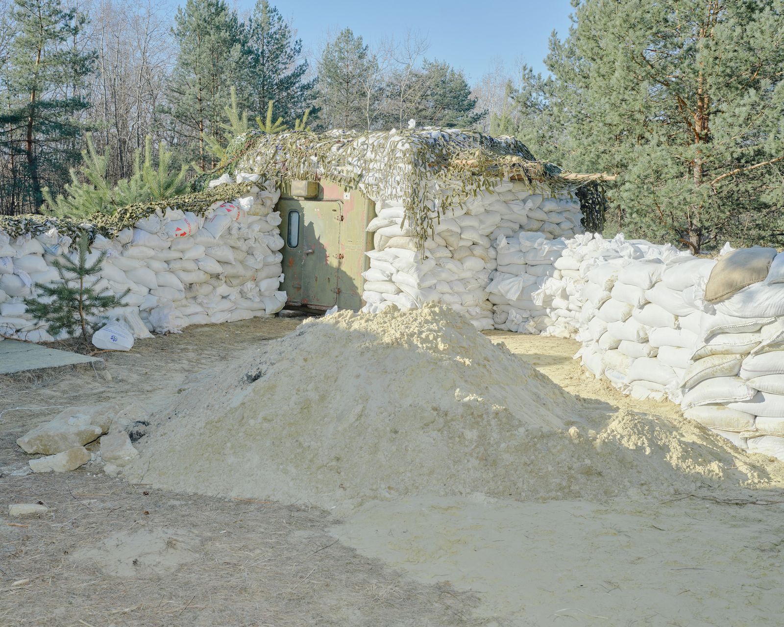 © Marcin Kruk - Somewhere in Ukraine, 17/03/2022, A section of the fortifications was under construction in the first month of the war.