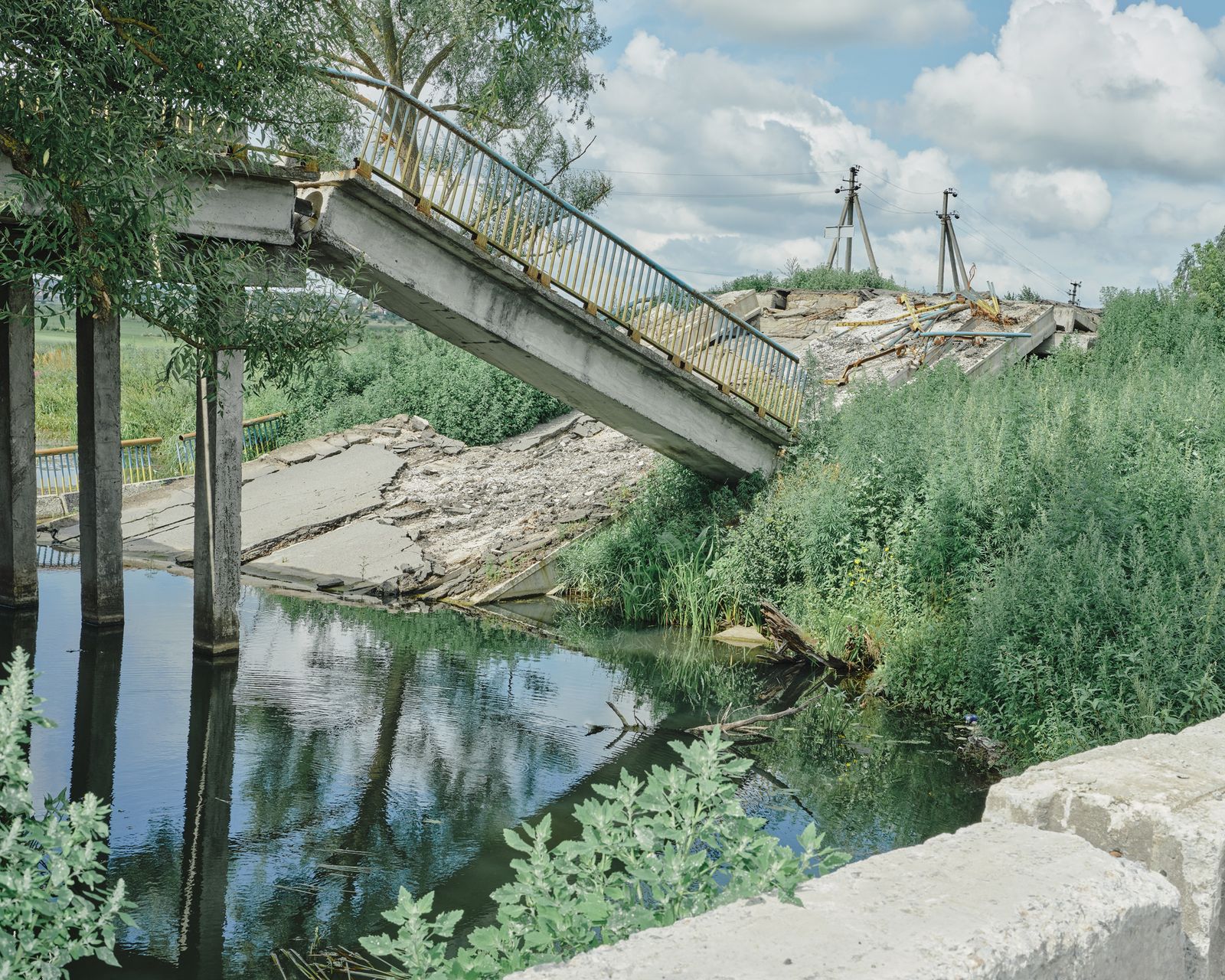 © Marcin Kruk - Bucha, 23/07/2022, Destroyed bridge over the Bucha River.