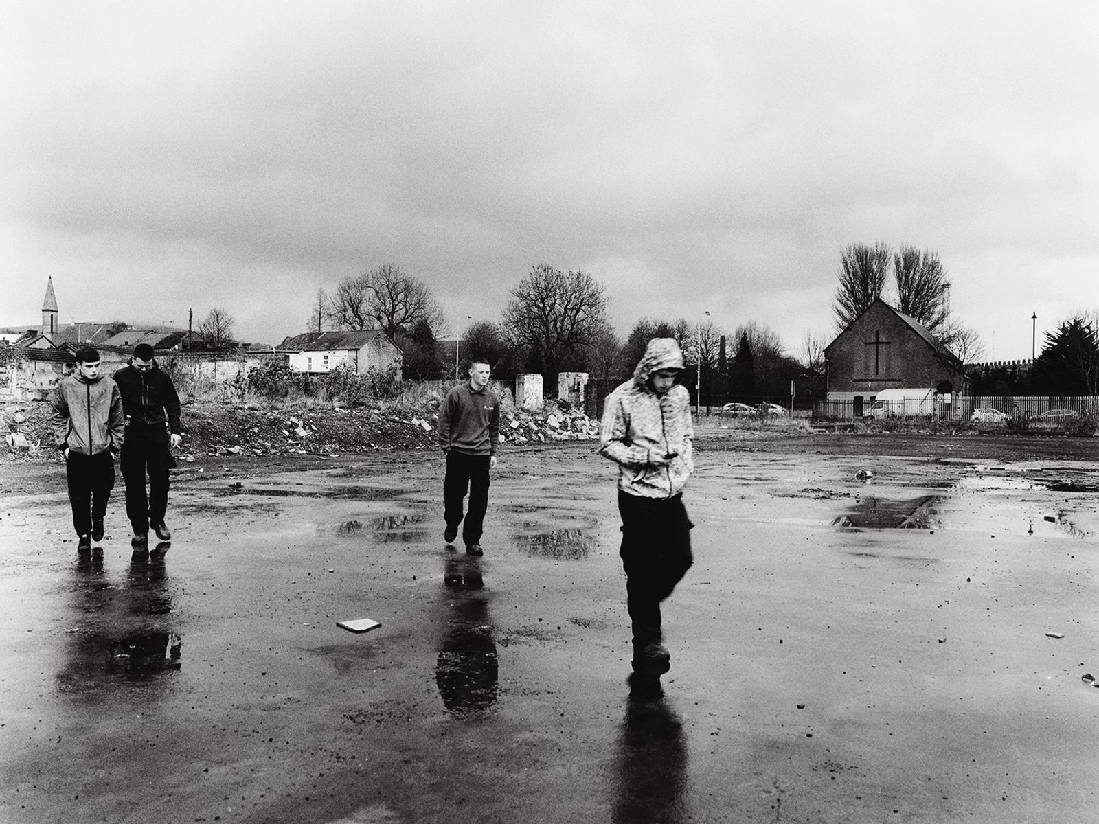 © Toby Binder - Belfast, Shankill. Boys at wasteland on Lanark Way.