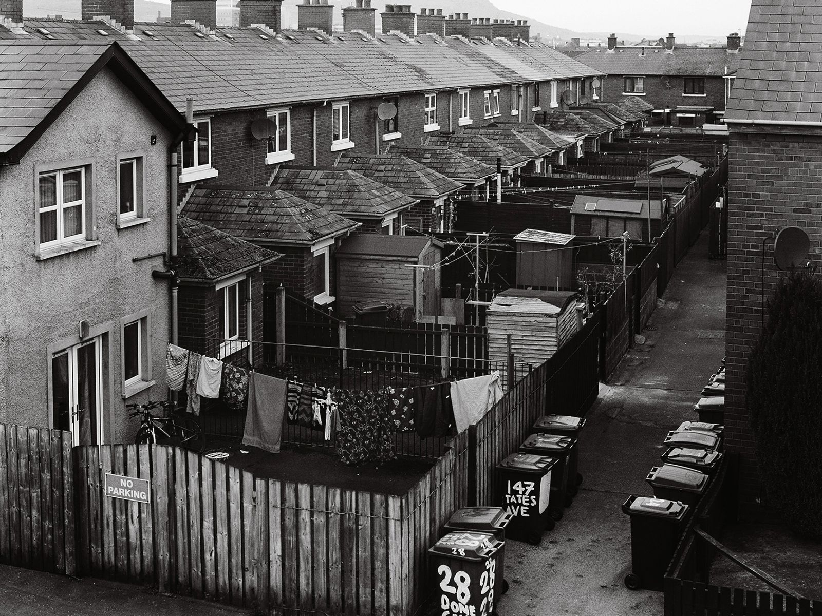 © Toby Binder - Belfast, The Village. Backyard view at Tates Ave.