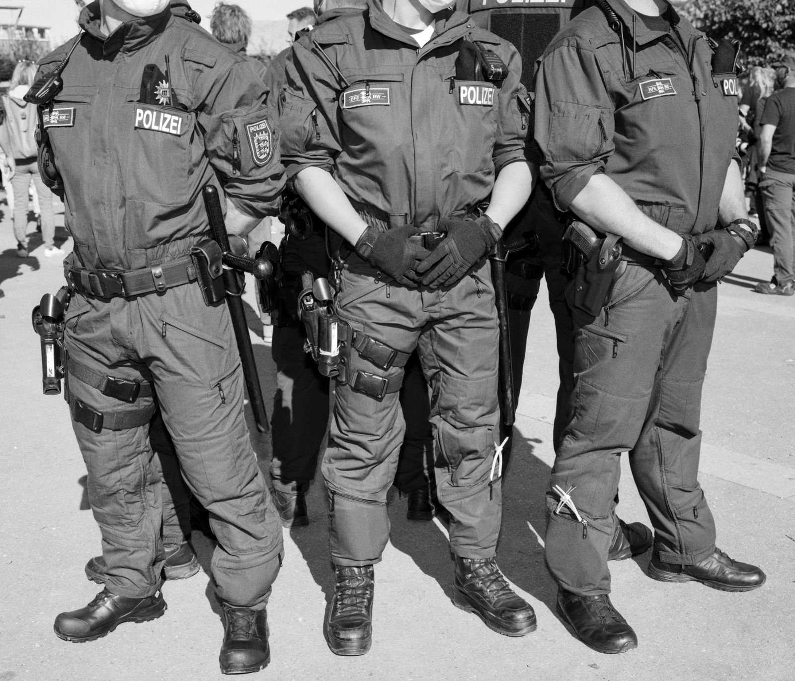 © Max Ferdinand Langer - Police officers during a demonstration in konstanz