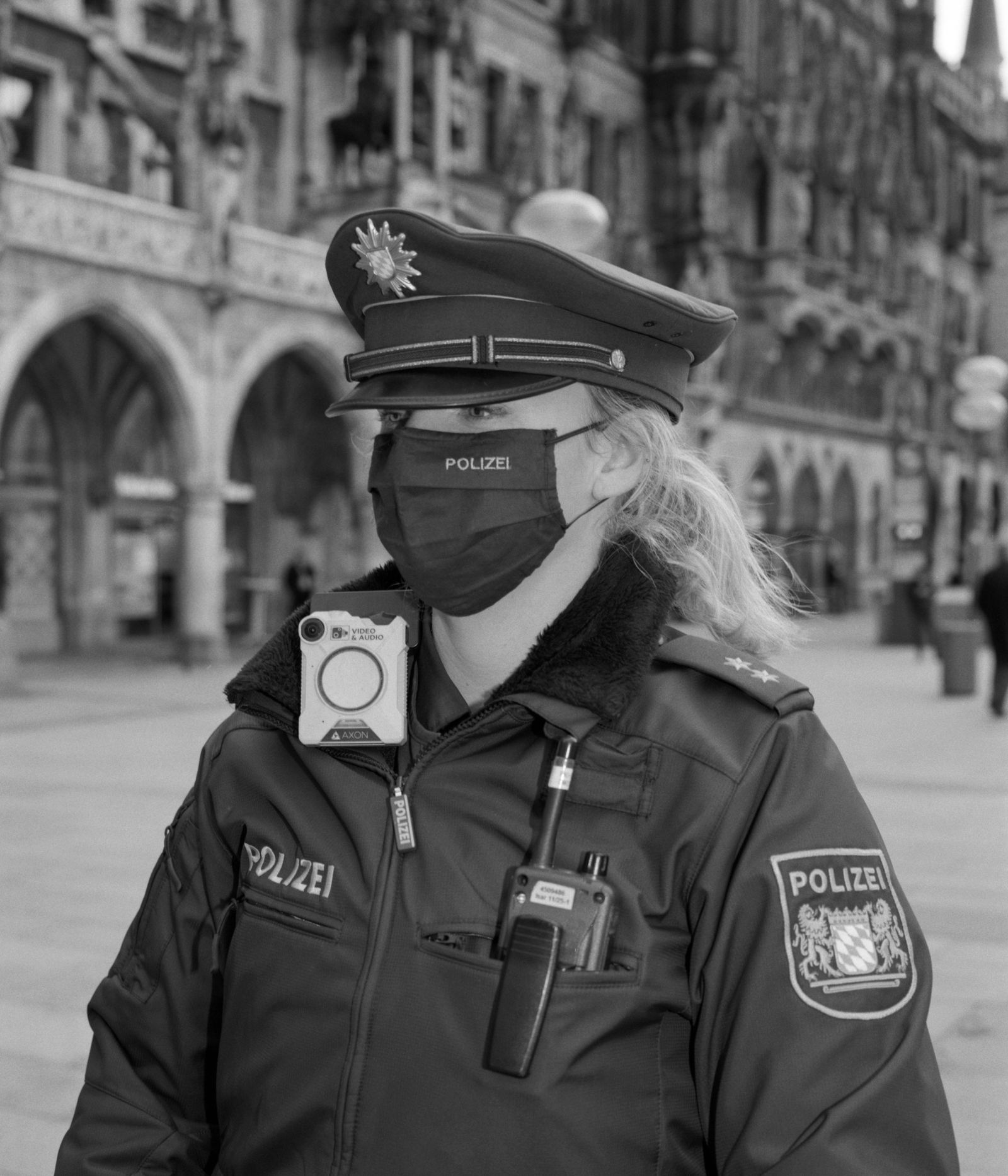 © Max Ferdinand Langer - Police officer wearing a body cam in Munich