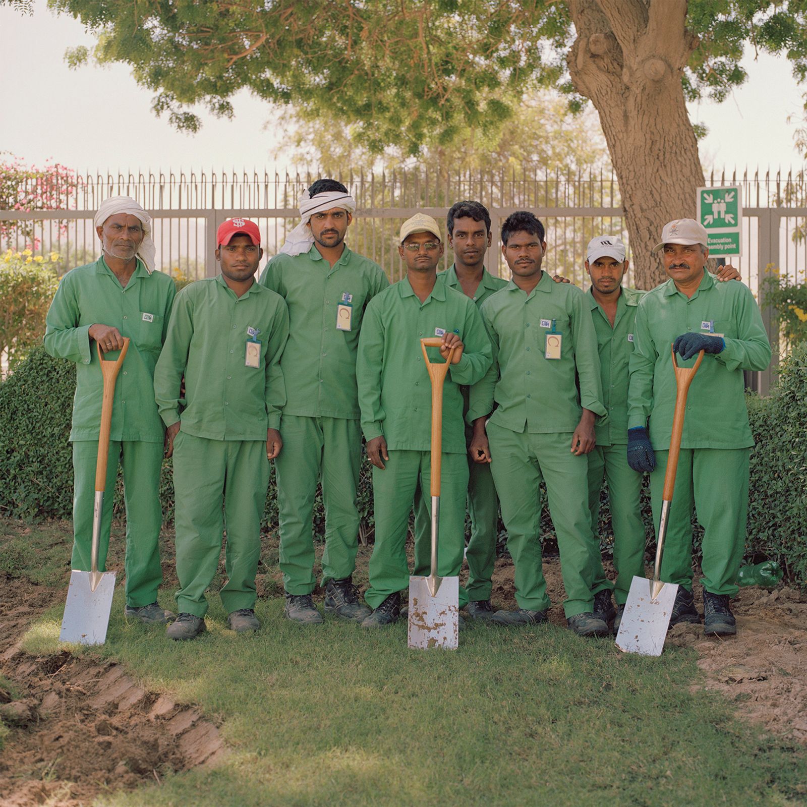 © Josh Adam Jones - Grounds Workers. The British Embassy. Muscat, Oman.