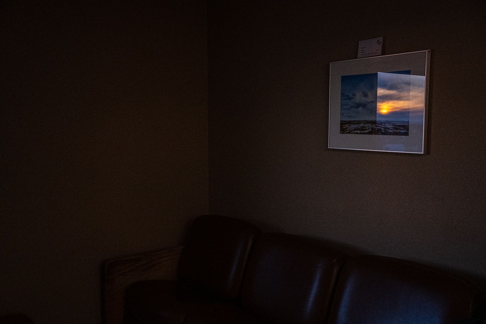 © Bobbi Barbarich - She is in surgery. The sunrise is reflected a landscape similar to that she sees out her living room window.