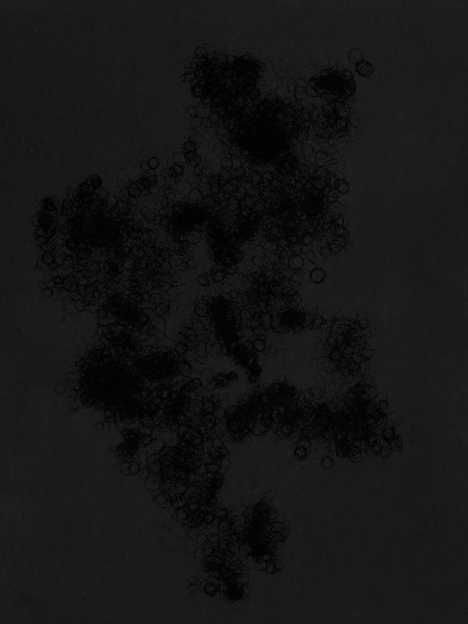 © Melanie Issaka - Dark & Lovely: Black on Black Photogram, Silver Gelatin print, 20x25cm, 2021