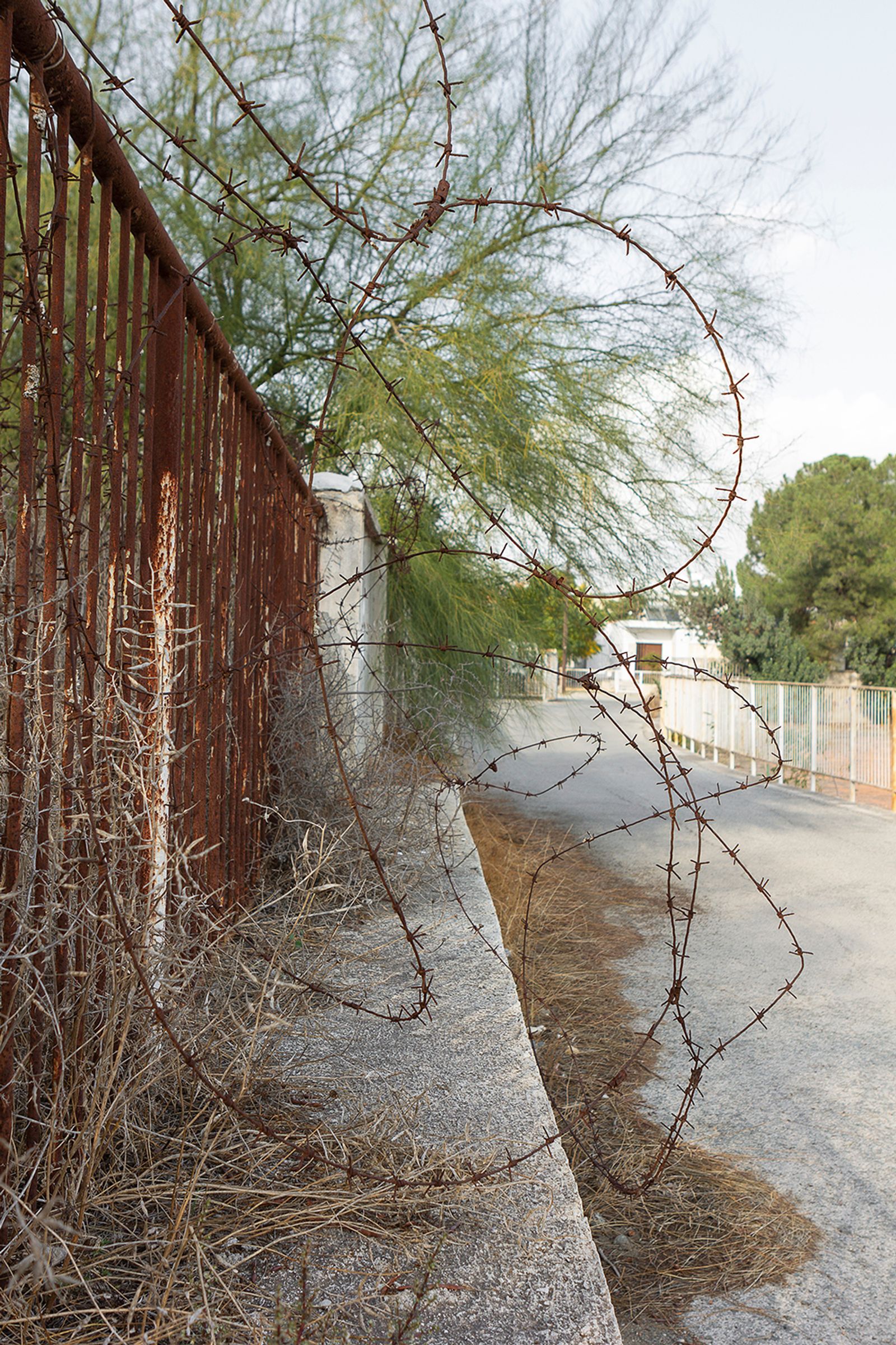 © Ekaterina Bodyagina - A fence that surrounds UN’s buffer zone that is located between Southern and North- ern Cyprus in Nicosia