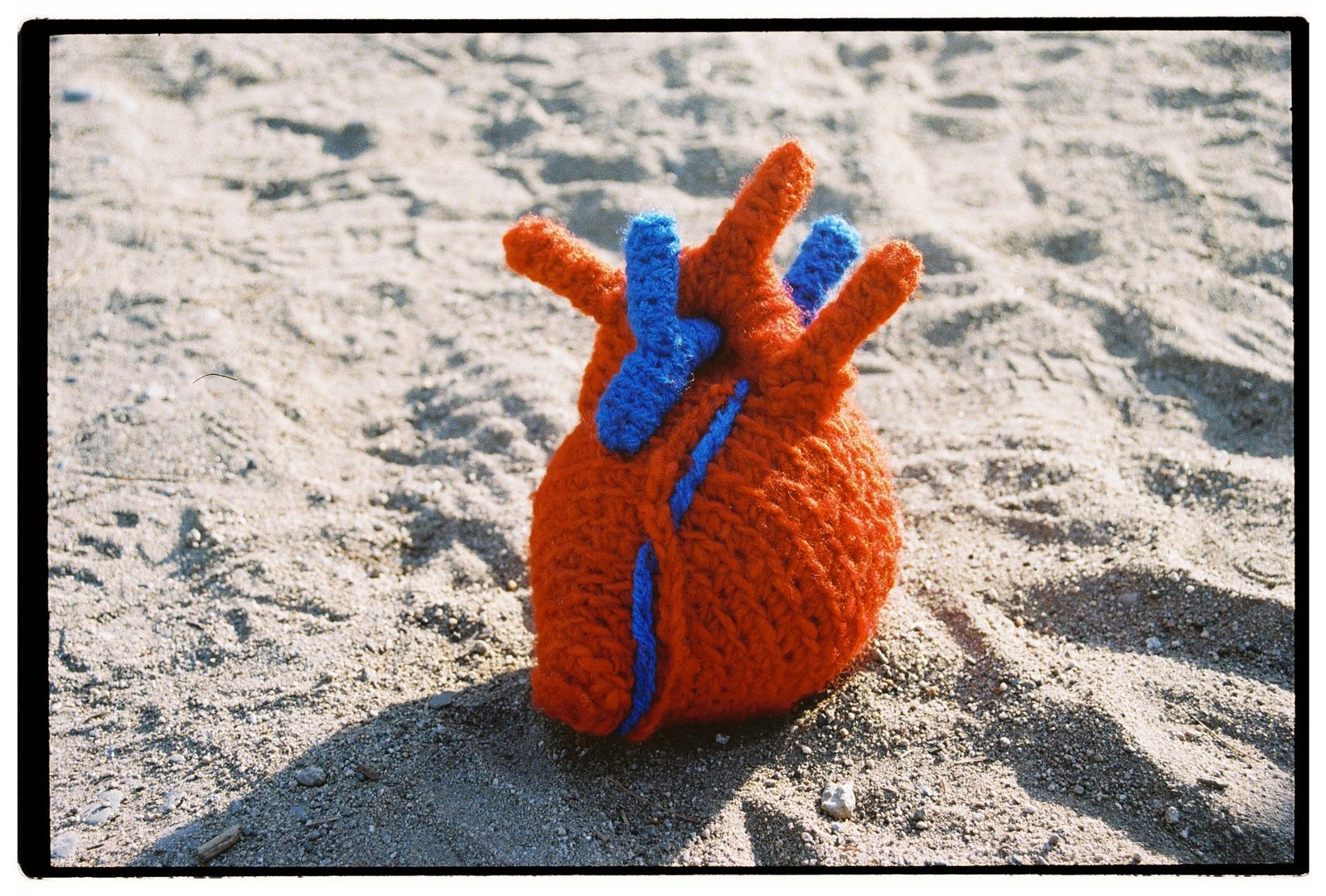 © Natalia - Knitted heart made by me with the wool my grandmother gave my mum 15 years ago.