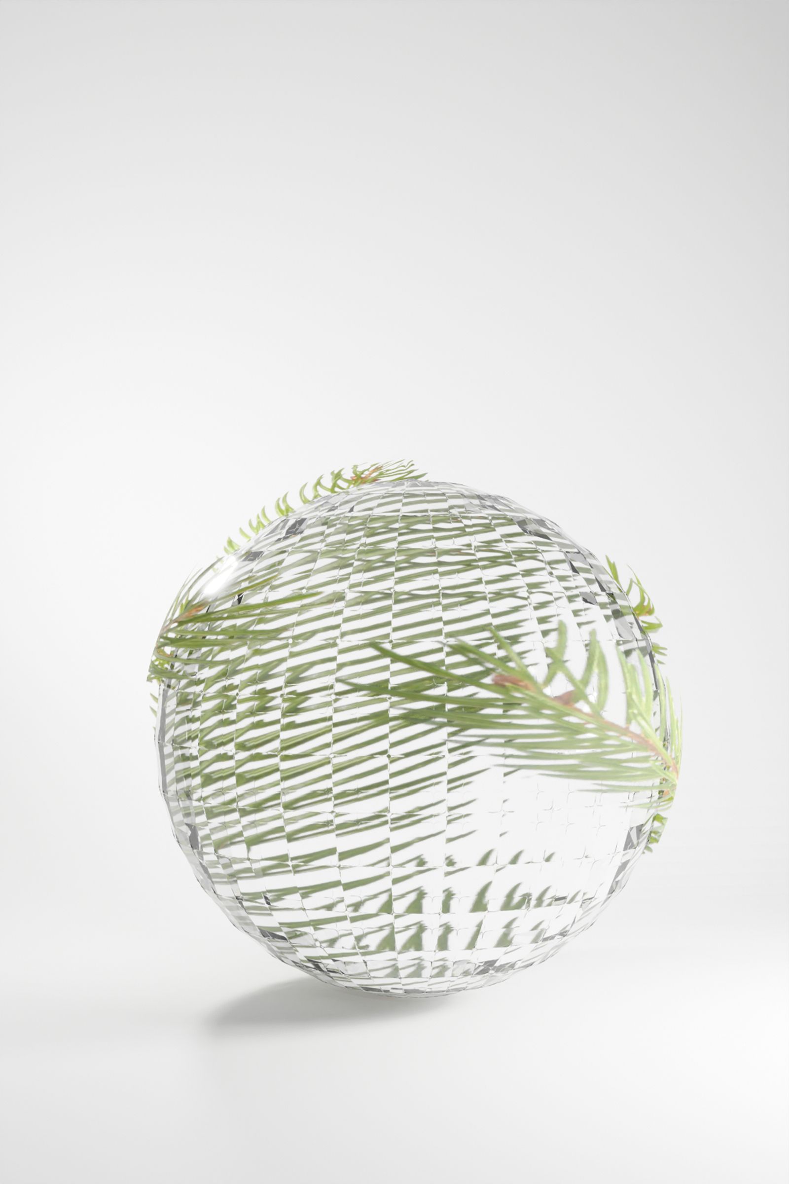 © Sheung Yiu - digital art of a twig wrapping around a glass sphere