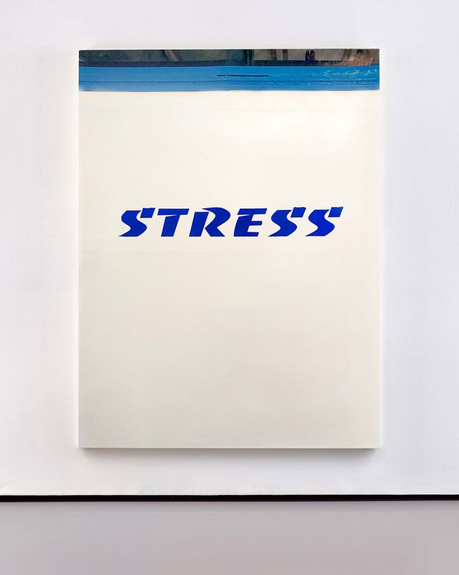 © Luca Massaro - Stress, San Fruttuoso - Latex on unprimed linen canvas 180x125x5cm