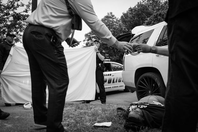 © Richard Sharum - Image from the American Homicide photography project